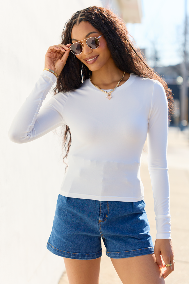 Andie Ivory Long Sleeve Tee SALE