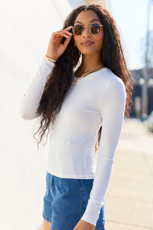 Andie Ivory Long Sleeve Tee SALE