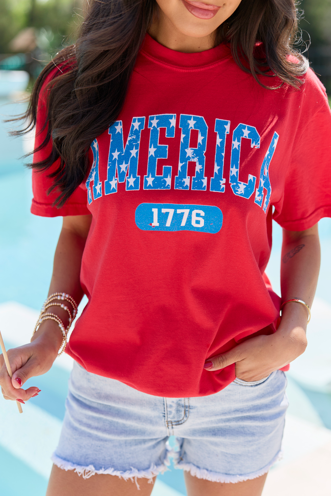America Star 1776 Red Comfort Colors Graphic Tee