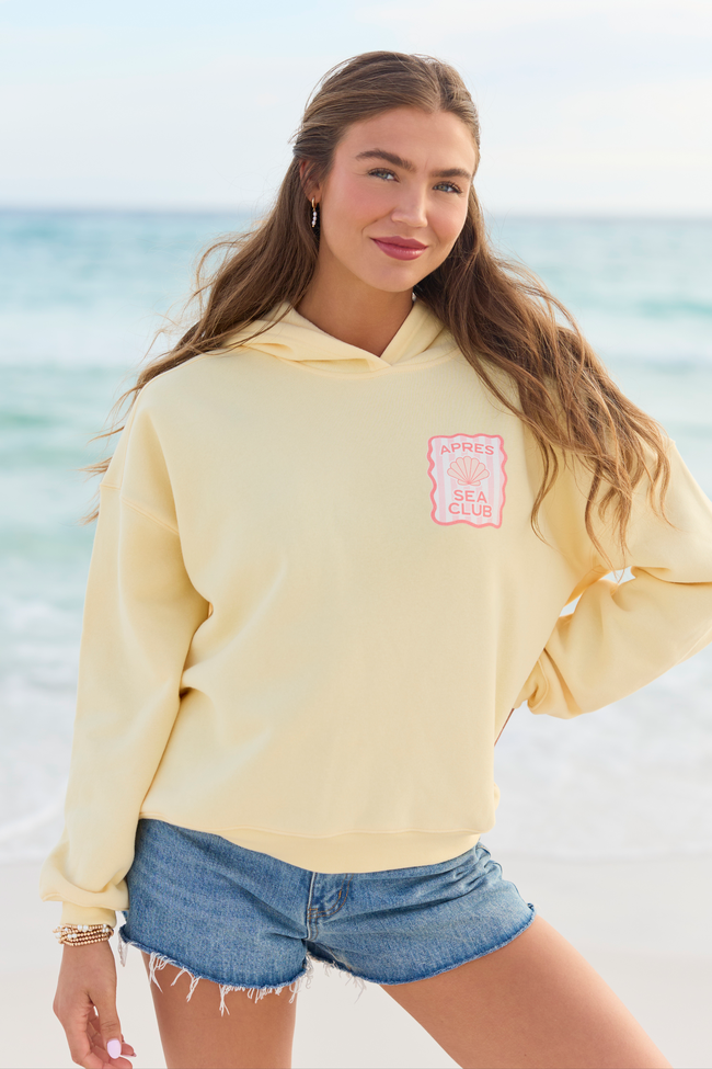 Apres Sea Club Yellow Graphic Hoodie