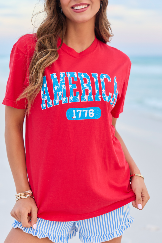 America Star 1776 Red Comfort Colors Graphic Tee