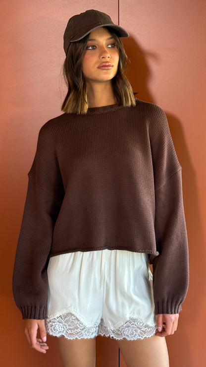 Melbourne Knit Jumper - Chocolate