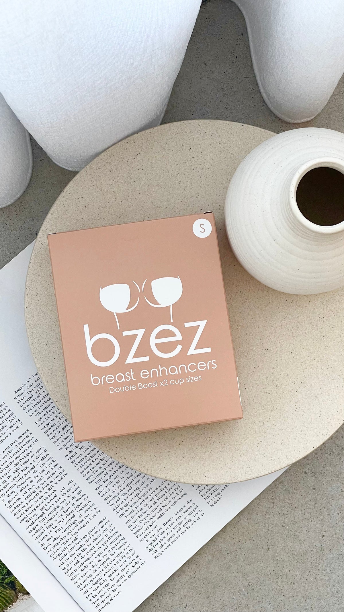 BZEZ Breast Enhancer Inserts - Double Boost - Bare