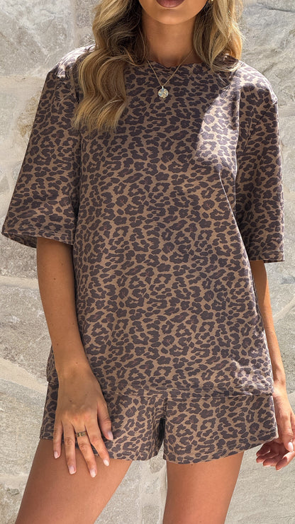 Marley Shorts - Leopard Print