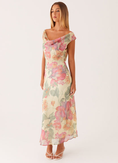 Role Model Maxi Dress - Yellow Peony