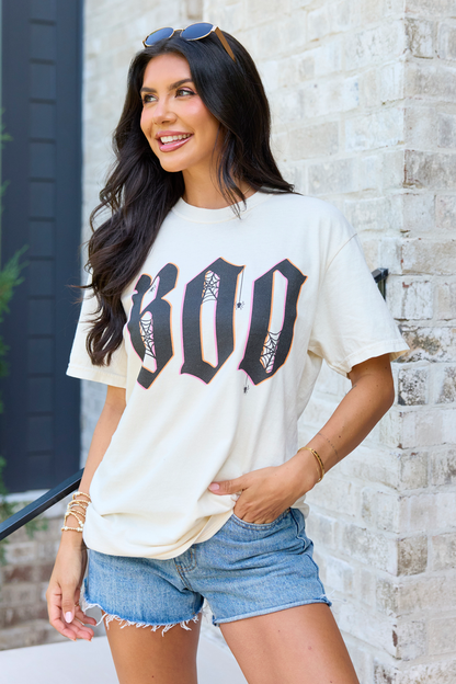 Boo Ivory Graphic Tee