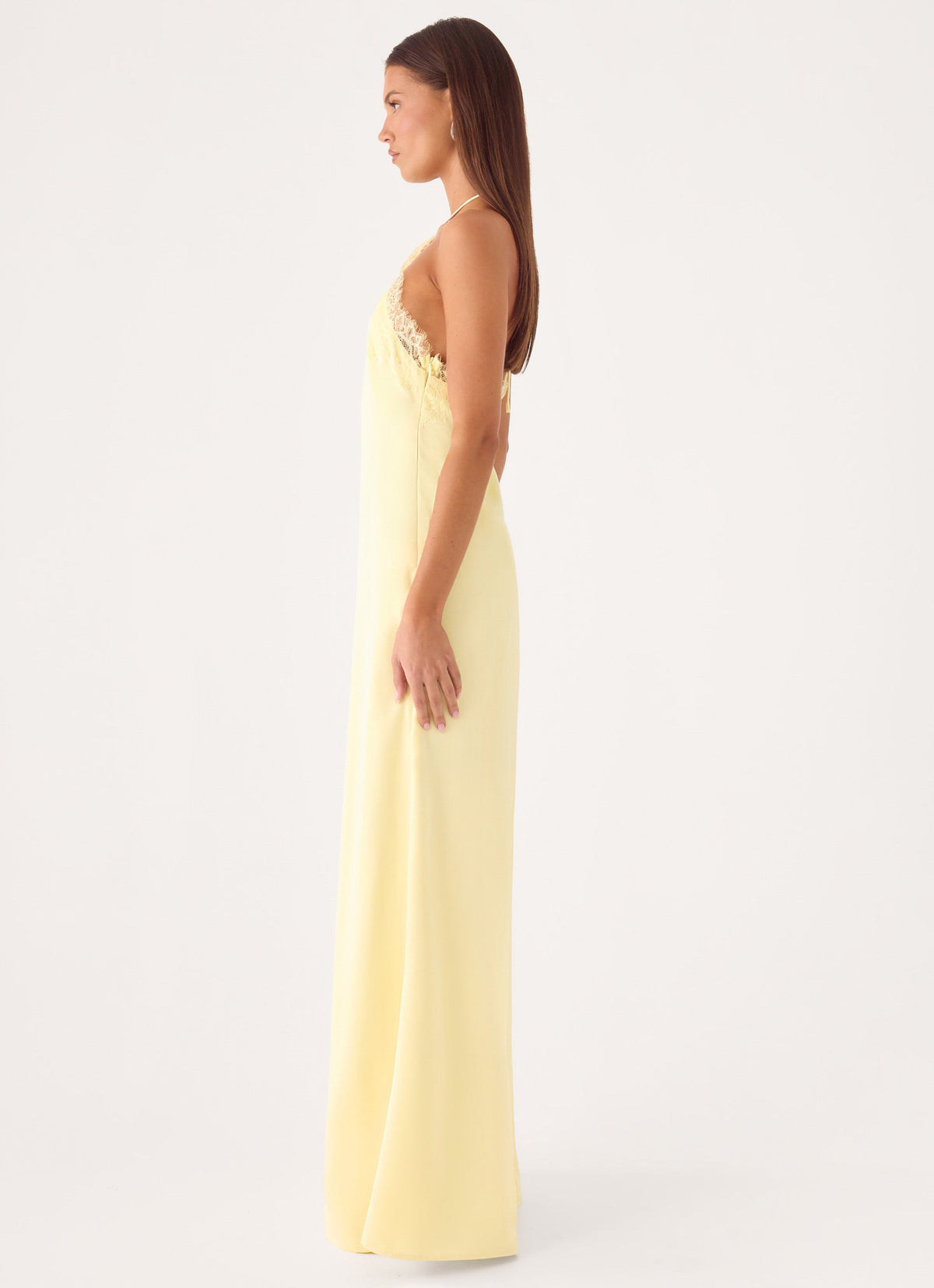 Samaria Halter Maxi Dress - Yellow