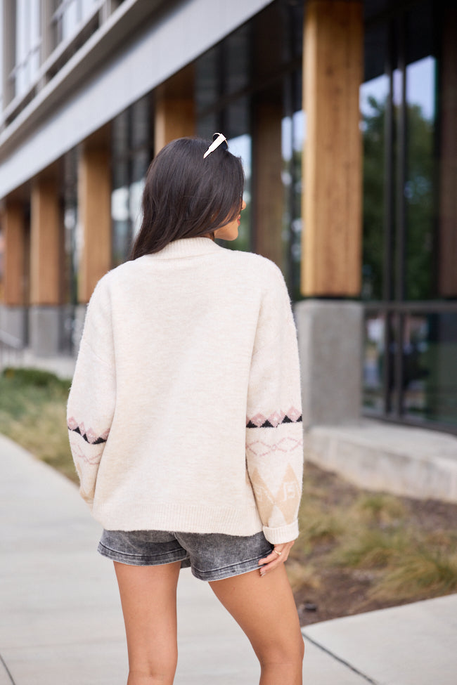 Bessie Fair Isle Toggle Button Cardigan FINAL SALE