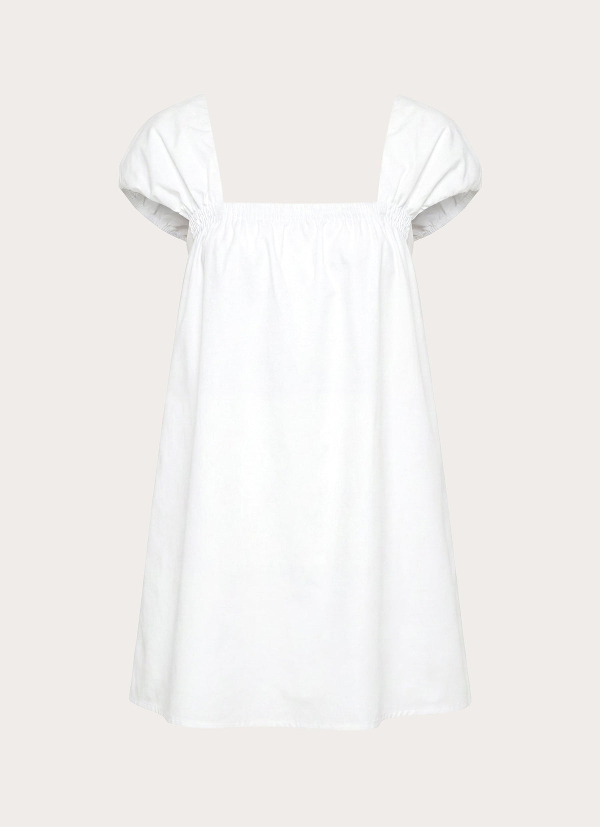 Sugar Blush Cotton Mini Dress - White