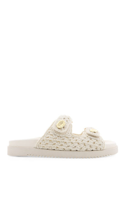 Billini Aricella Sandal ~ Ivory Crochet