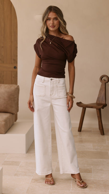 Macadrian Jeans - White Denim