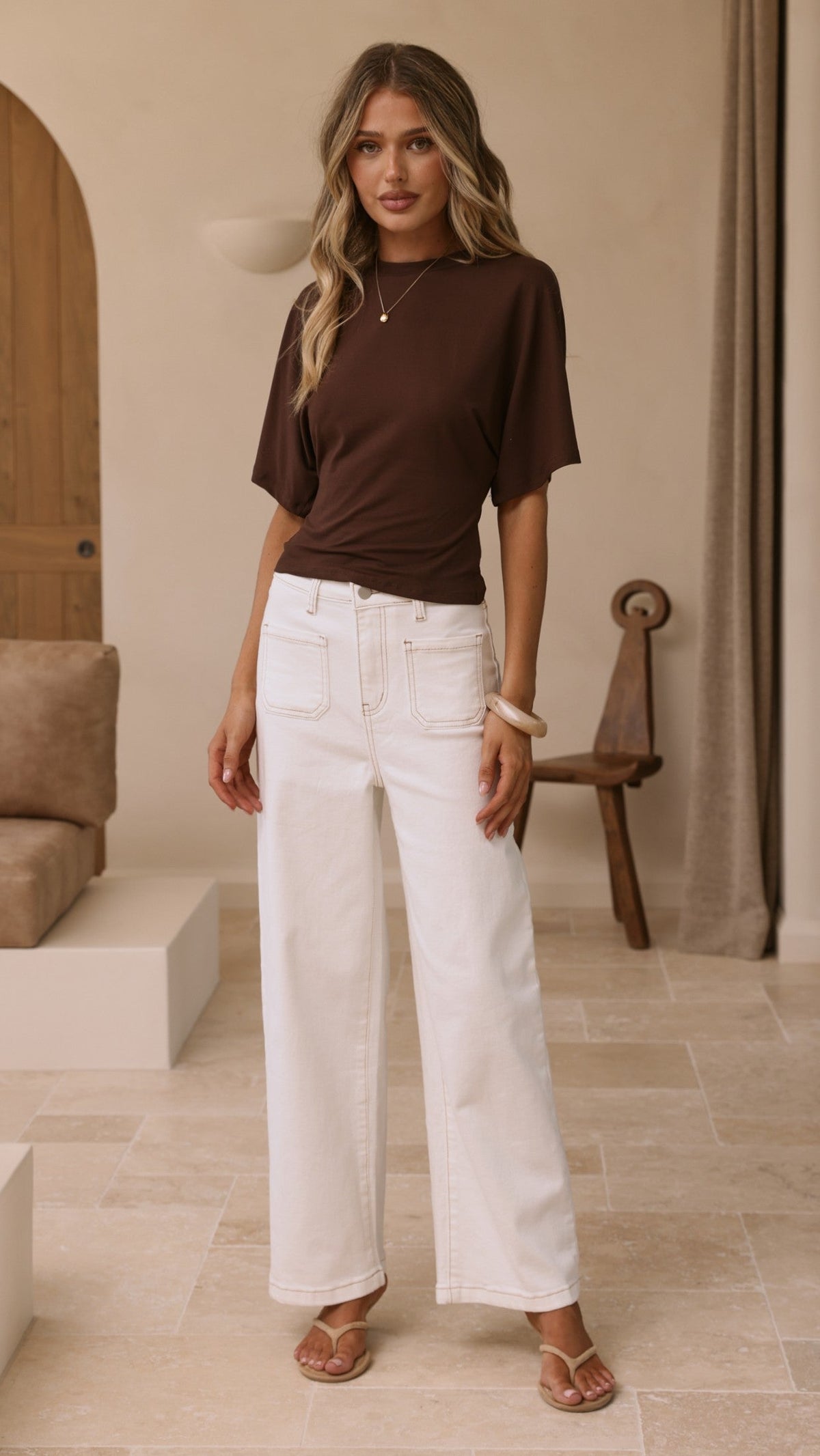 Macadrian Jeans - White Denim