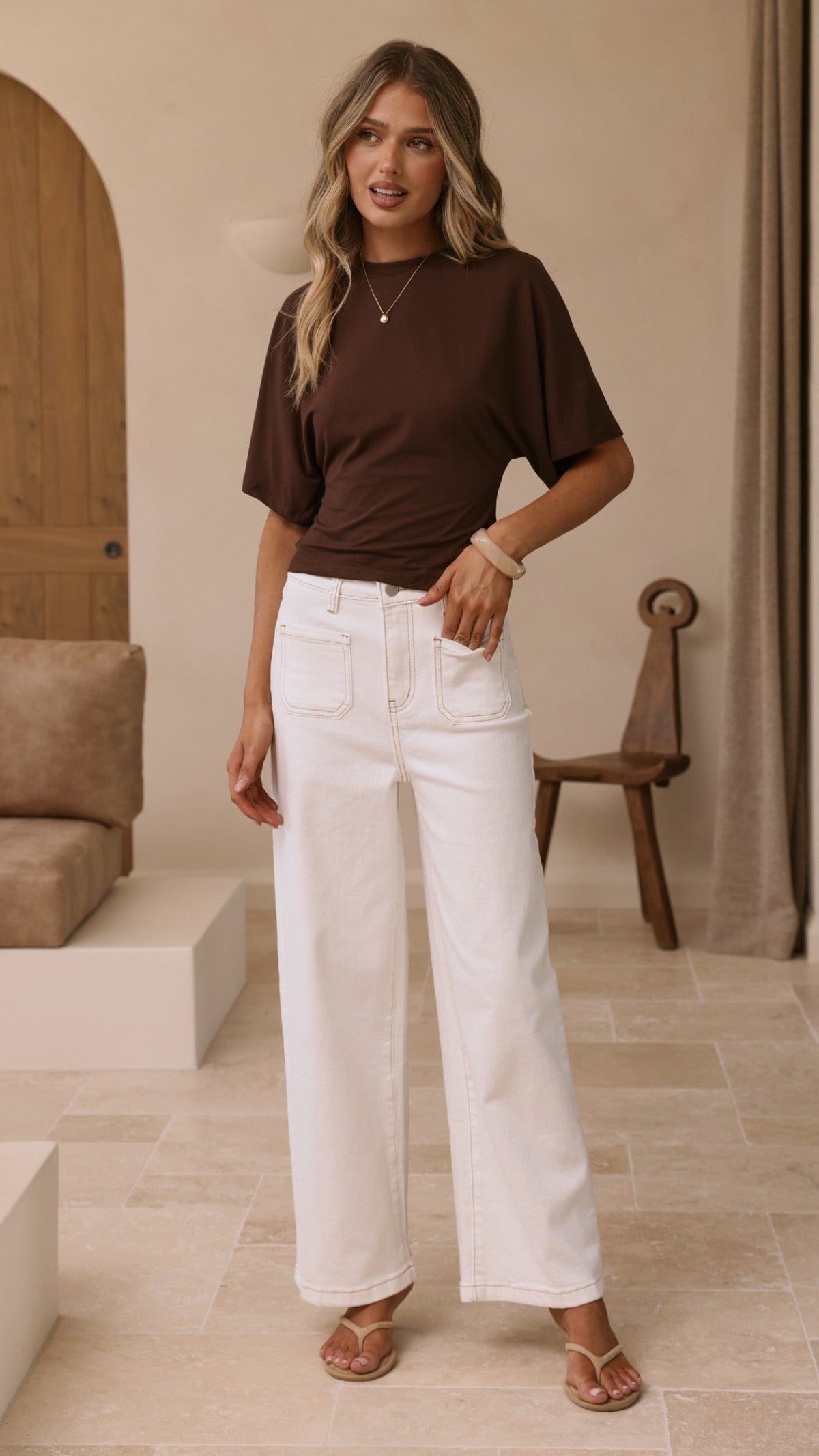 Macadrian Jeans - White Denim