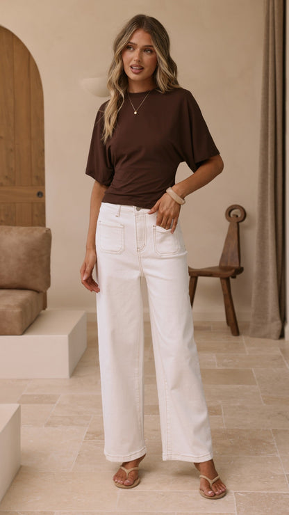 Macadrian Jeans - White Denim