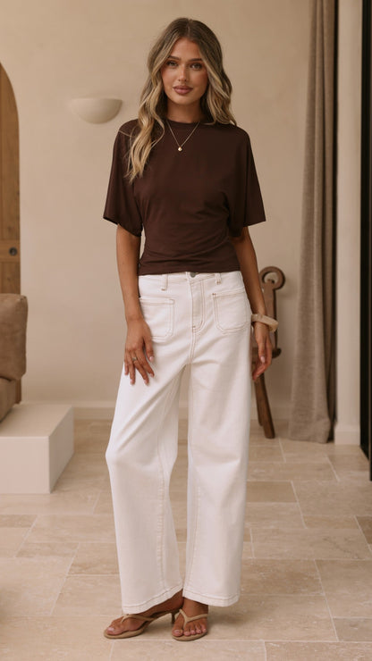 Macadrian Jeans - White Denim