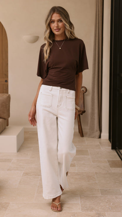 Macadrian Jeans - White Denim