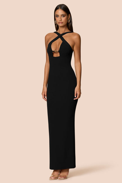 Nookie Charm 2-Way Gown -  Black