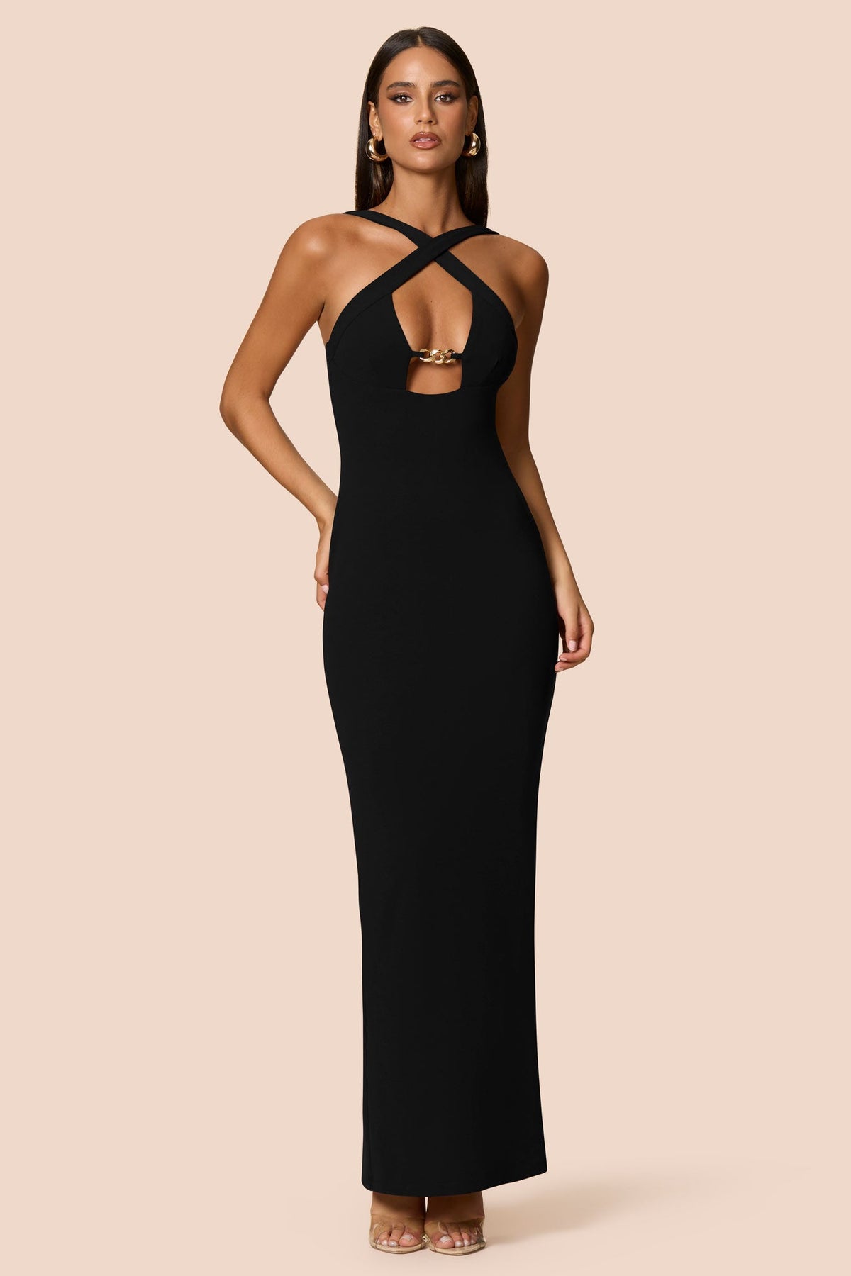 Nookie Charm 2-Way Gown -  Black