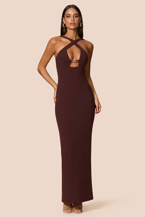 Nookie Charm 2-Way Gown -  Cocoa