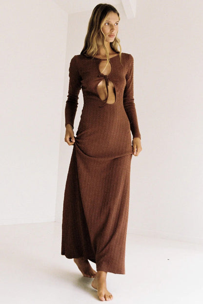 Tallulah Maxi Dress - Chestnut