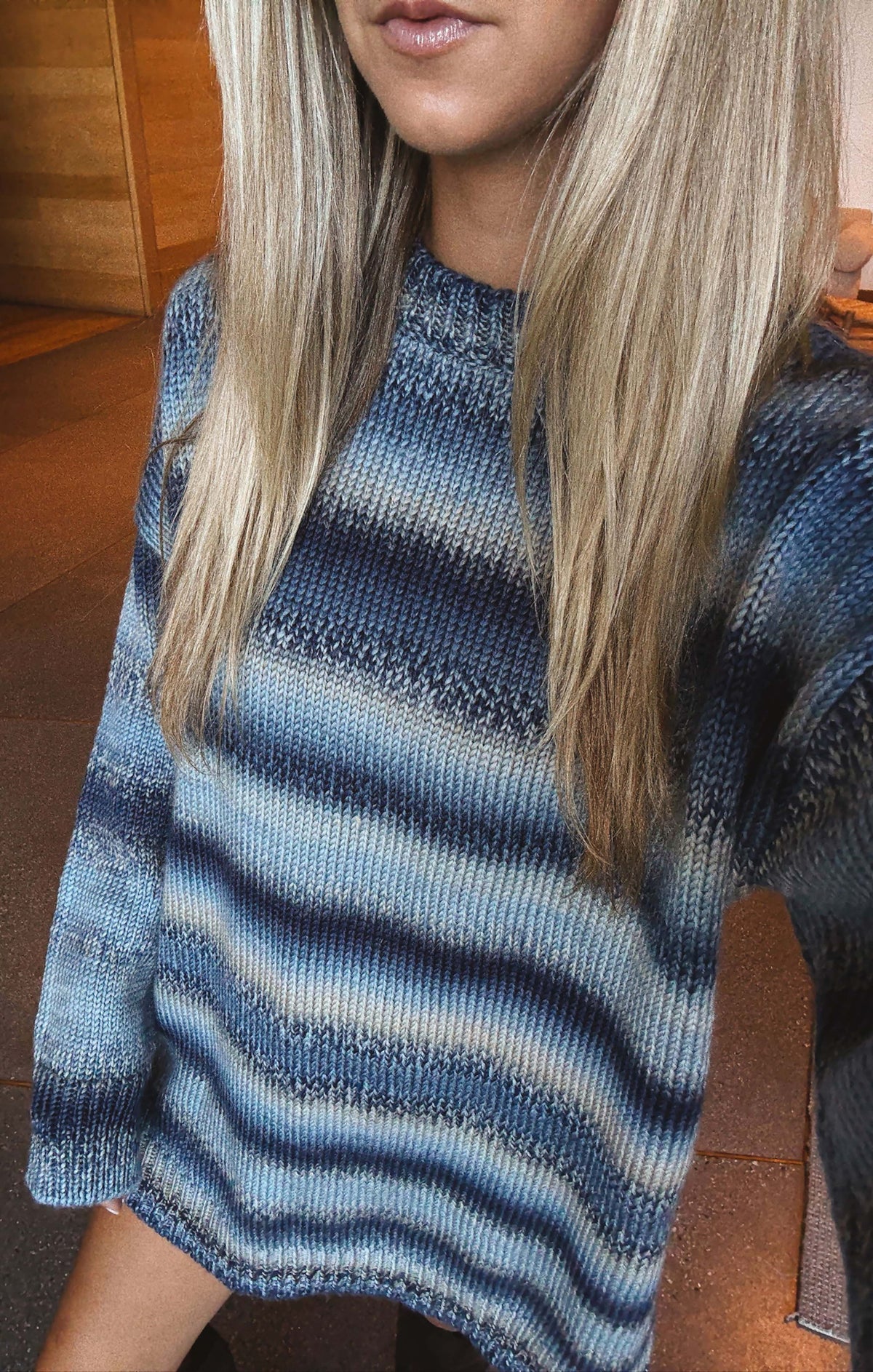 Canyon Tunic Sweater ~ Midnight Blue Knit