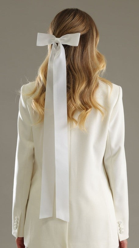 Lala Hair Bow - White