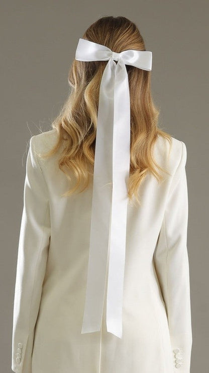 Lala Hair Bow - White