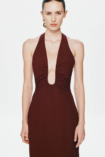 Misha Alusia Maxi Dress - Port