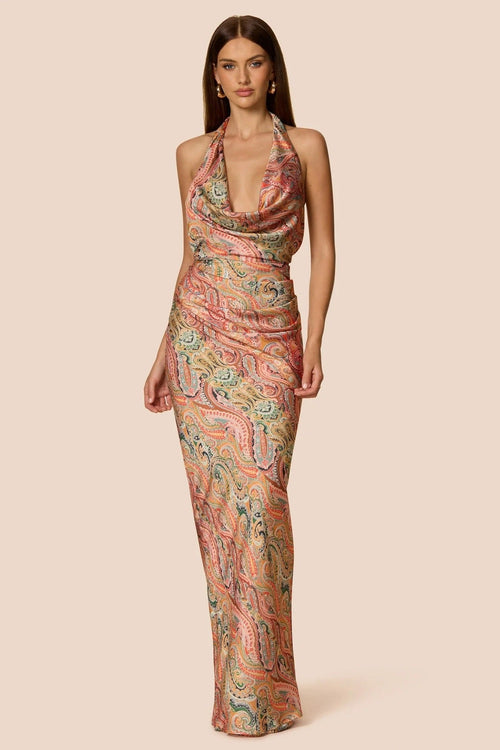 Nookie Solana Gown - Paisley Print