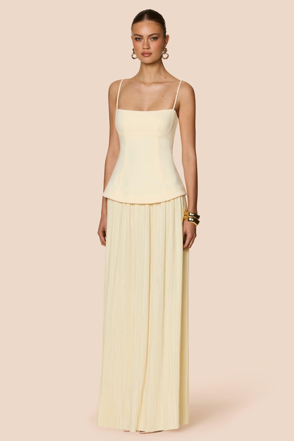 Nookie Darling Maxi Dress - Lemon