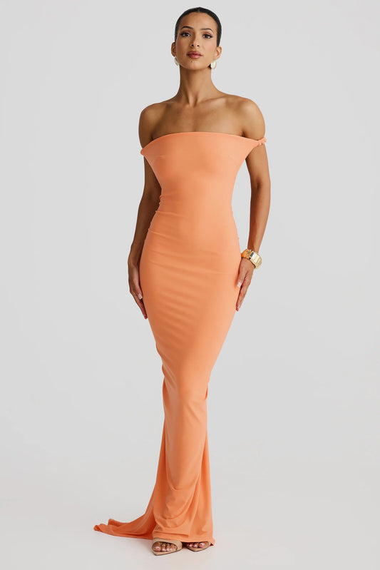Maia Multi-Way Gown - Papaya