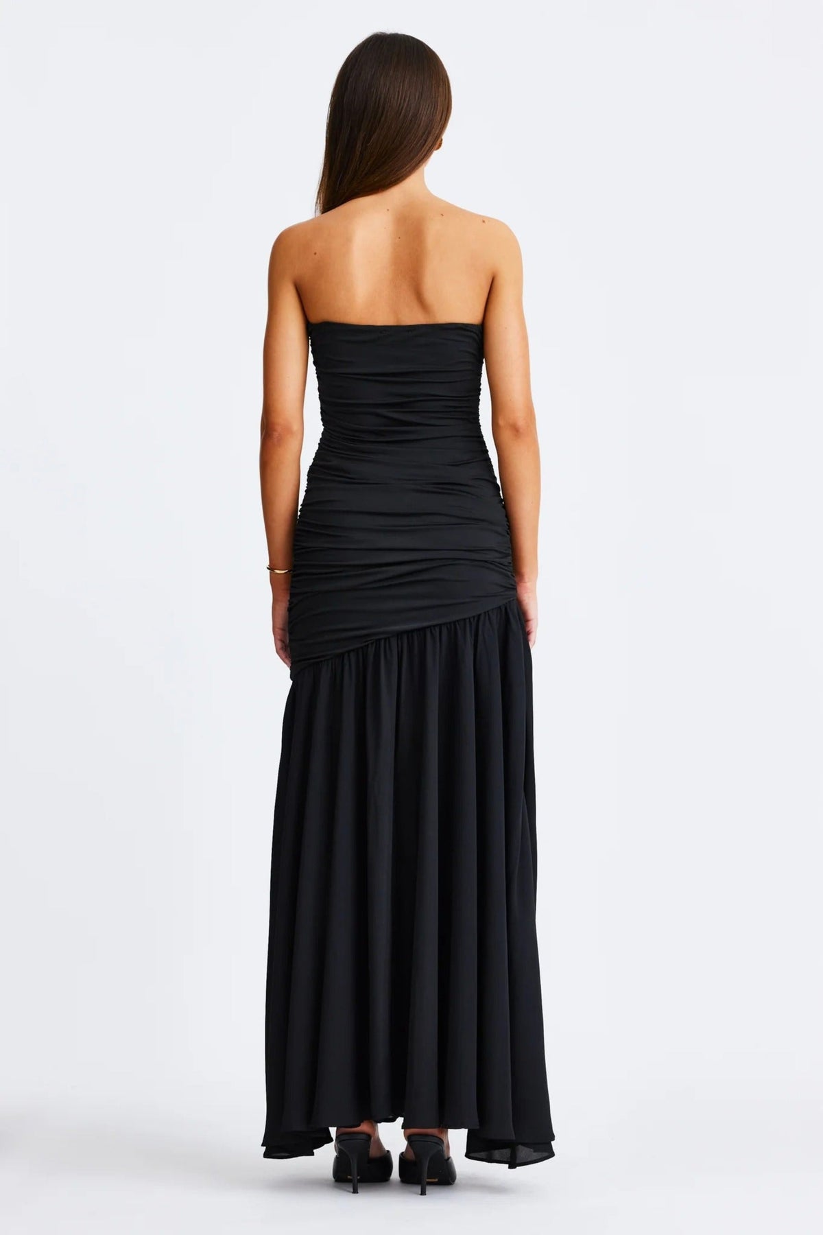 Neve Strapless Maxi Dress - Black