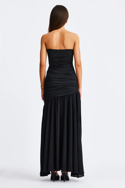 Neve Strapless Maxi Dress - Black