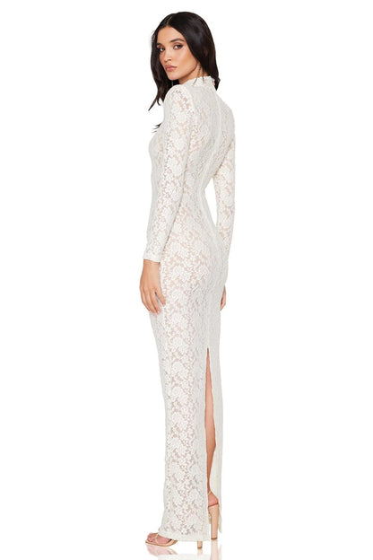 Nookie Roxana Long Sleeve Gown - Ivory